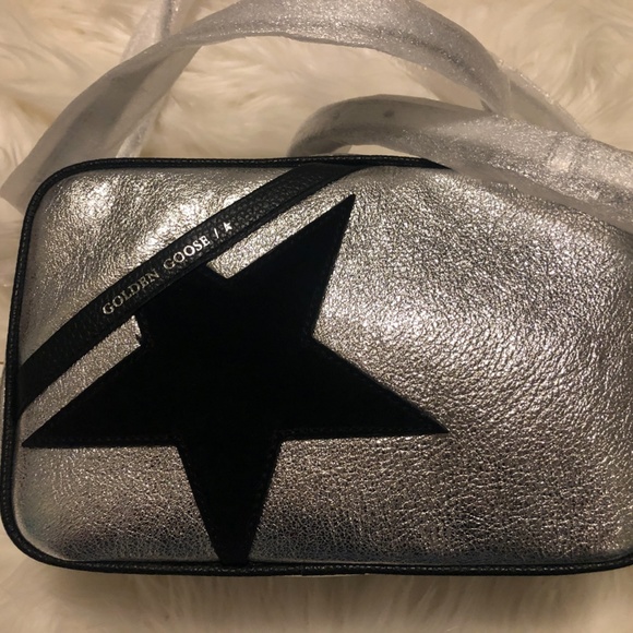 NWT GOLDEN GOOSE Star Metallic Camera Bag Nordy - Picture 1 of 11